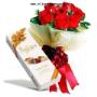 Ramo 12 Rosas Ecuatorianas y Finos Bombones Belgian