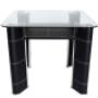 Mesa comedor negro hilo / frontal