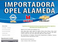 Sitio web de Importadora Opel Alameda