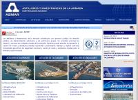 Sitio web de Astilleros y Maestranzas de la Armada - Sucursal Providencia