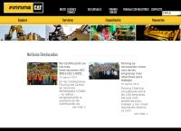 Sitio web de Finning - Sucursal Santiago