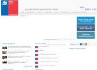 Sitio web de Junta Nacional de Auxilio y Becas - Sucursal Coyhaique