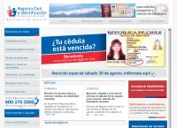 Sitio web de Servicio de Registro Civil - Sucursal Iquique