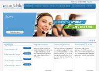 Sitio web de Empresa Nacional de Certificacion Electronica SpA