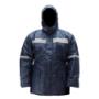 Parka Azul con cinta Reflectante Trabajo Empresas