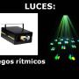 Luces rítmicas.