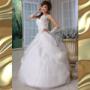 Vestido de novia con flores