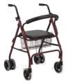Rollator de Aluminio con Asiento, Bolsa y Canasto Suncare SC5021A