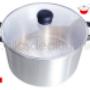 Cacerola de Aluminio con Tapa de Vidrio