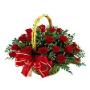 canasta de rosas