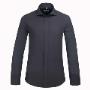 Camisa lisa negra slim fit