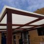 Subido por visitante en 12-05-2016 - Techo en perfil Aluminio folio madera, policarbonato con tela aislante