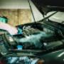 Limpieza de motor a vapor