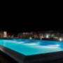 Swimming Pool Area Night Time
