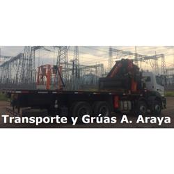 Arriendo de Camión Pluma y Transportes Araya