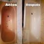 Antes despues reparacion areglo de tinas baños domicilios