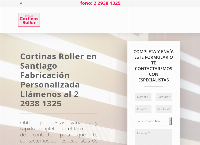 Sitio web de Santiago cortinas roller