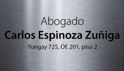 Abogado Carlos Espinoza Zúñiga