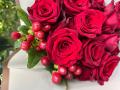Bouquet de 12 rosas rojas