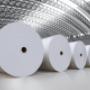 Venta de rollos de papel.