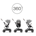 Coche de paseo Eezy S Twist Plus 2 Black Lava Grey Cybex.